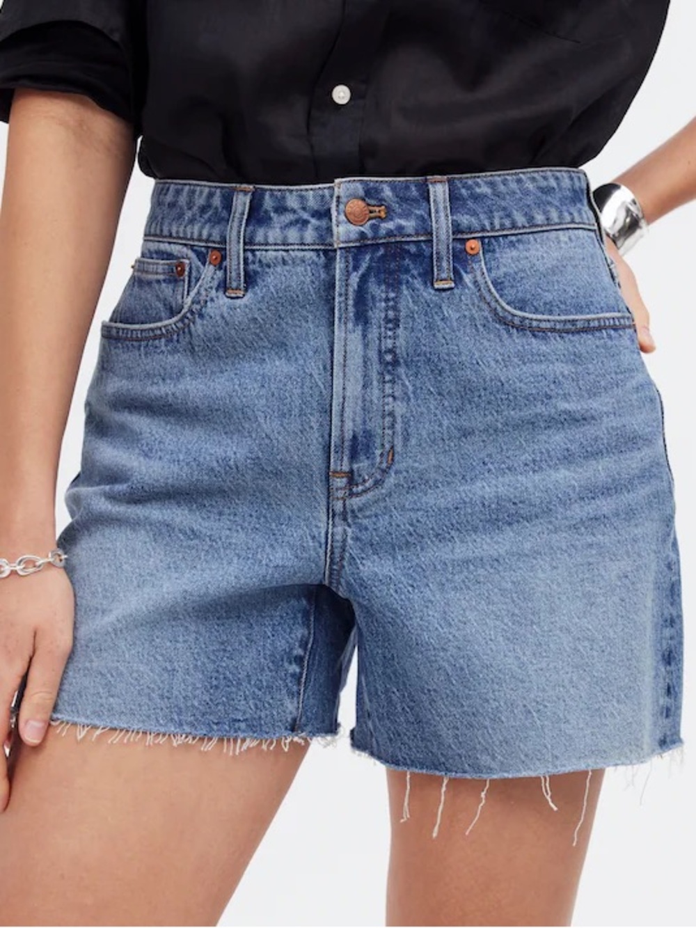 Madewell The Curvy Perfect Vintage Short in Dewberry Wash